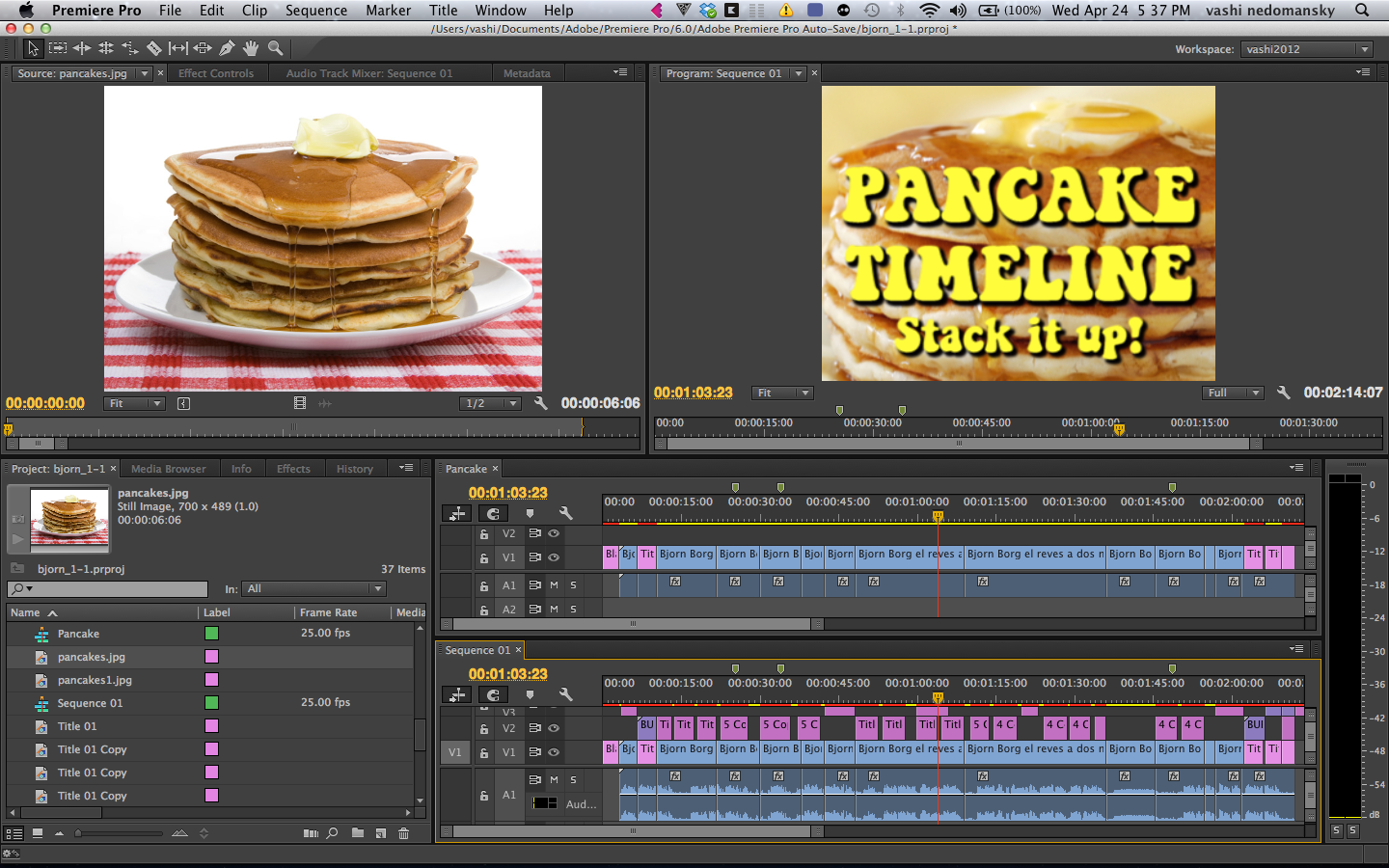 Using the pancake timeline in your edit
