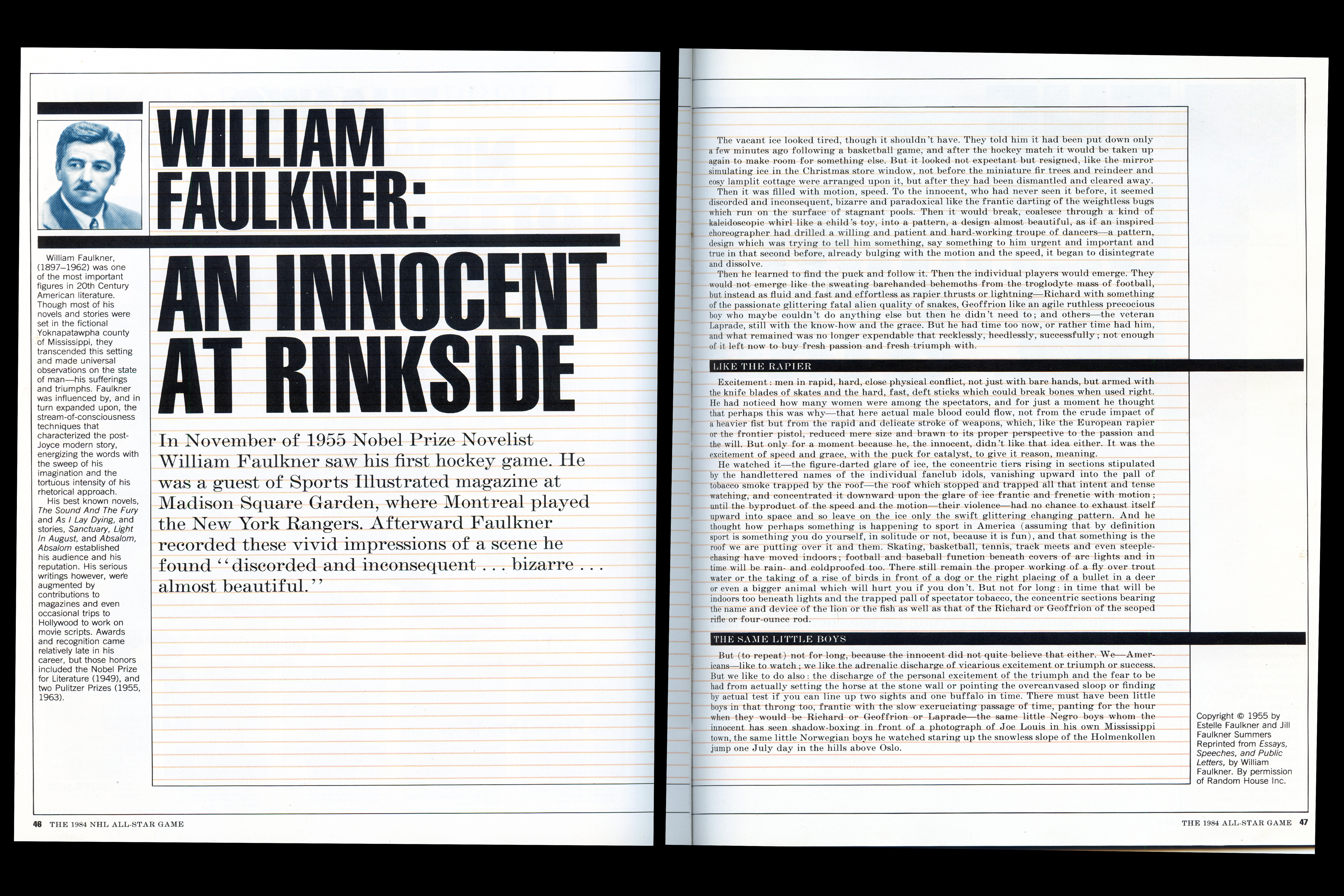 informal essay by william faulkner