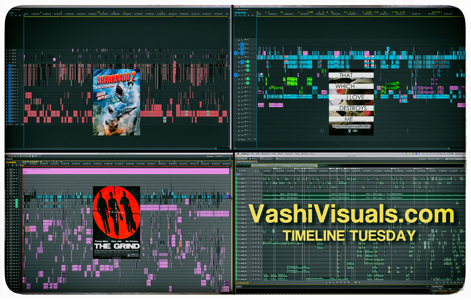 Premiere Pro Feature film Timelines