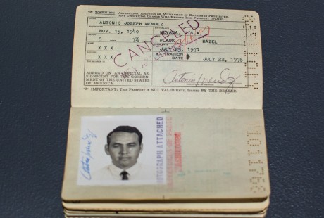 Tony Mendez passport