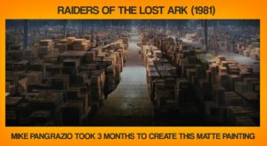 The matte painting from Raiders of the Lost Ark