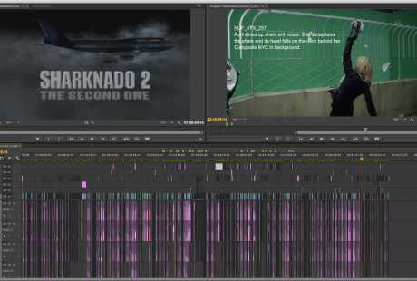 Title card and behind the scenes of Tara Reid VFX