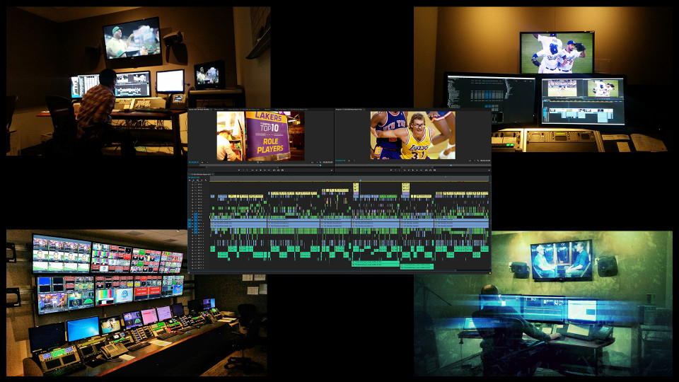 Some of the 25 edit bays and the Master Control Room at TWCS