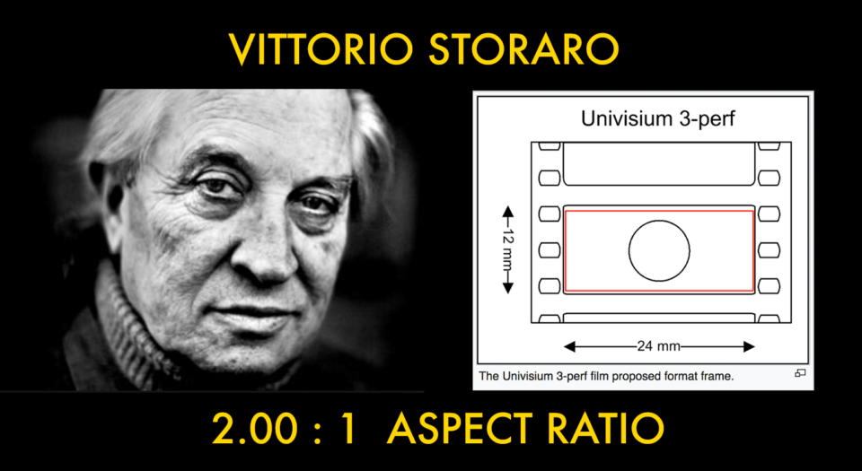 Vittorio Storaro 2:1 Aspect Ratio