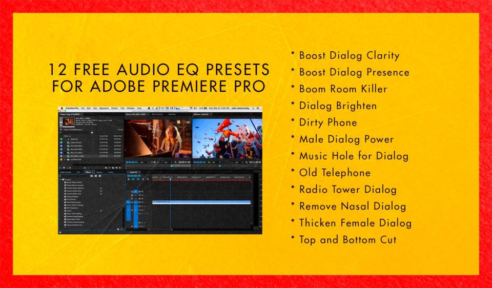 12 free audio presets I created for use with Adobe Premiere Pro