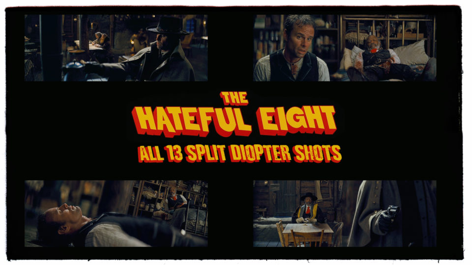 All 13 Split Diopter Shots in Quentin Tarantino's "THE HATEFUL EIGHT"