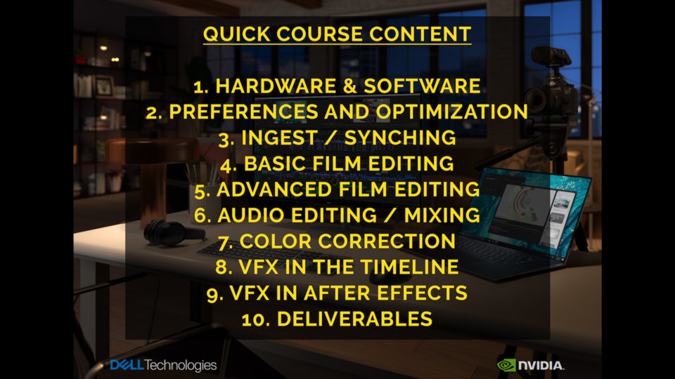 The 10 Chapters of my Quick Course Content