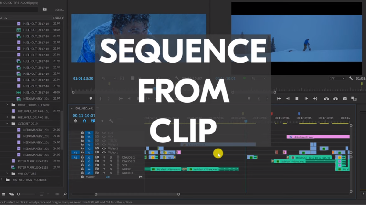 make new sequence preset adobe premiere