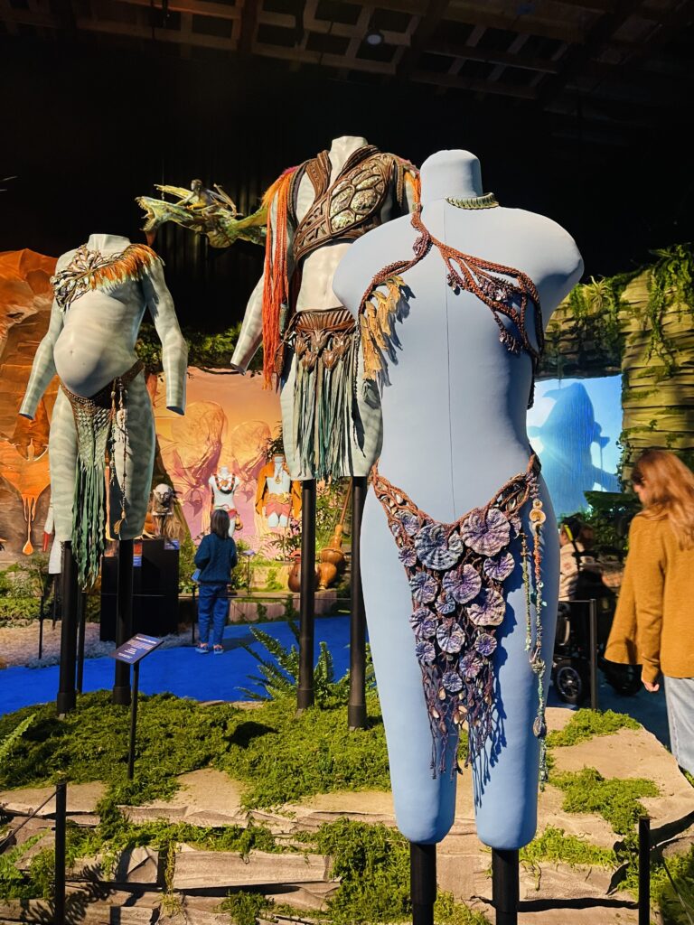 Deborah L. Scott hand made garnmets for Avatar Fire & Ash on display at the Disney lot