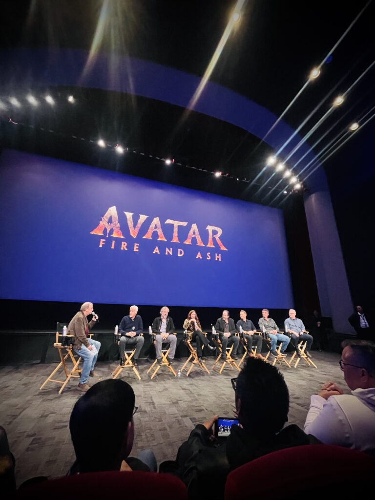 James Cameron & team during Q&A