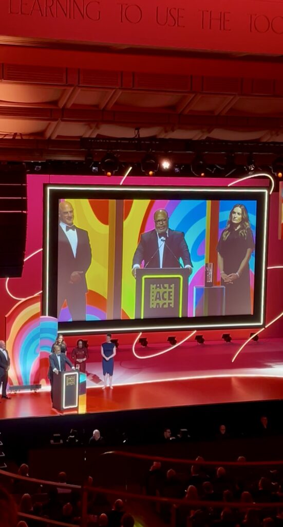 Arthur Forney, ACE receiving the prestigous ACE Career Achievement Award. Well deserved 2,200 episodes of Law & Order later!