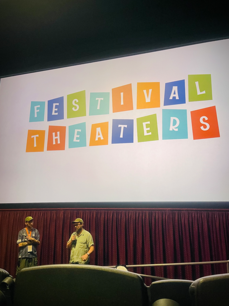 Zack Solomon, GM of Festival Theaters, conducting Q & A with Director Ben Heathcoat
